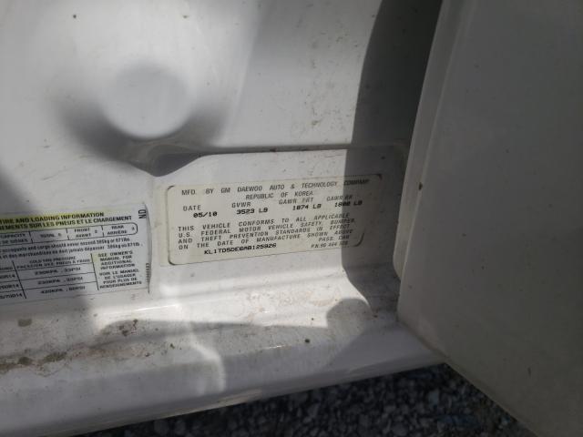 2010 CHEVROLET AVEO LS KL1TD5DE6AB125926