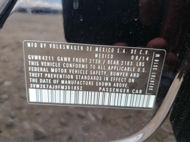 2015 VOLKSWAGEN JETTA BASE 3VW2K7AJ9FM351852