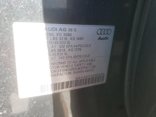 2013 AUDI Q7 PREMIUM WA1LGAFEXDD000985