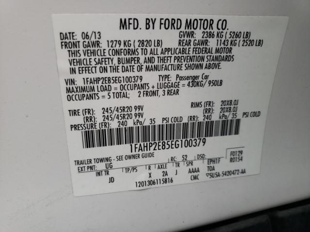 2014 FORD TAURUS SEL 1FAHP2E85EG100379