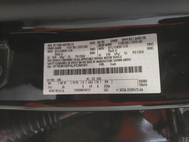 2020 FORD F150 SUPER 1FTEW1EP3LFC59101