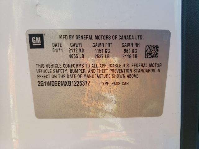 2011 CHEVROLET IMPALA POL 2G1WD5EMXB1225372