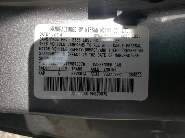 2015 INFINITI Q60 JOURNE JN1CV6EK1FM870078
