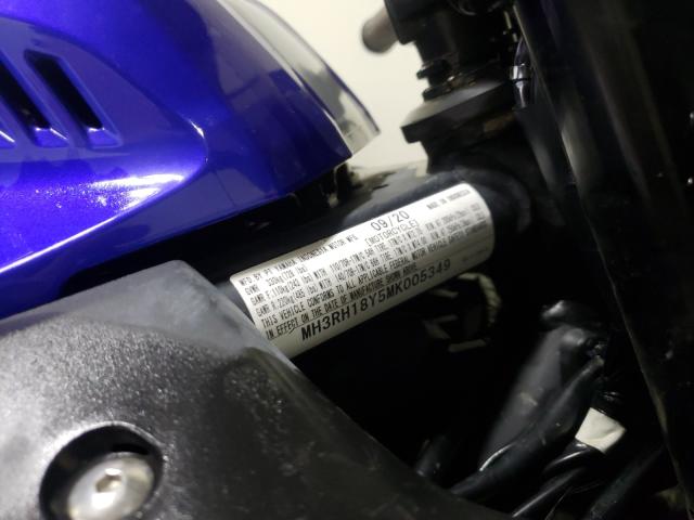 2021 YAMAHA YZFR3 A MH3RH18Y5MK005349