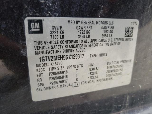 2016 GMC SIERRA K15 1GTV2MEH9GZ129317