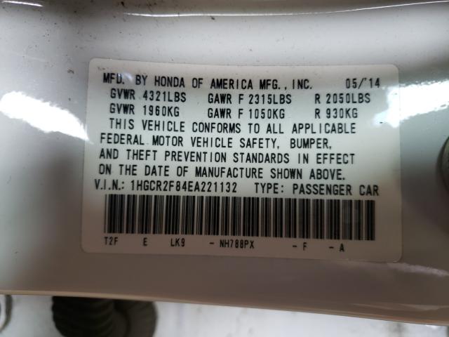 2014 HONDA ACCORD EXL 1HGCR2F84EA221132