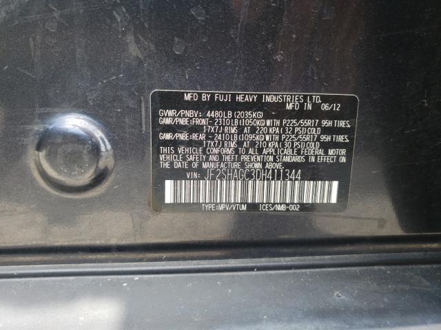 2013 SUBARU FORESTER T JF2SHAGC3DH411344