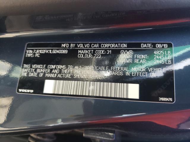 2020 VOLVO S60 T5 MOM 7JR102FK1LG040089