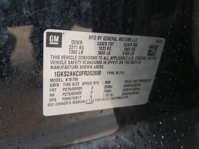 2015 GMC YUKON SLE 1GKS2AKC0FR262898