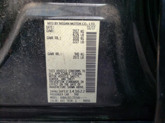 2018 NISSAN ALTIMA 2.5 1N4AL3AP3JC143622