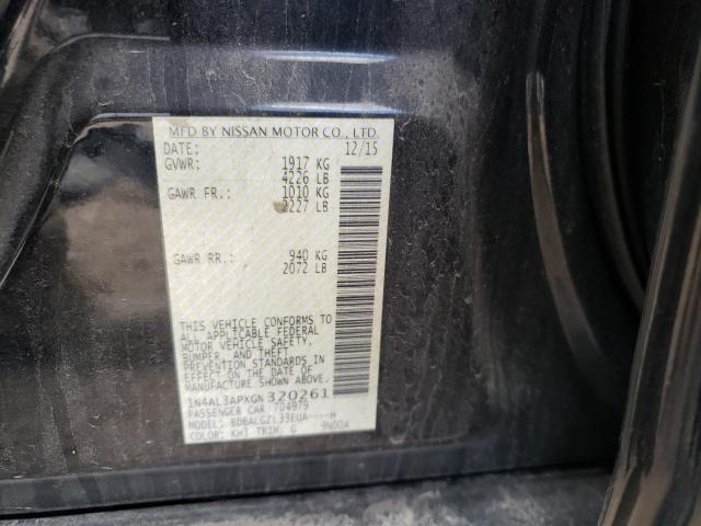 2016 NISSAN ALTIMA 2.5 1N4AL3APXGN320261