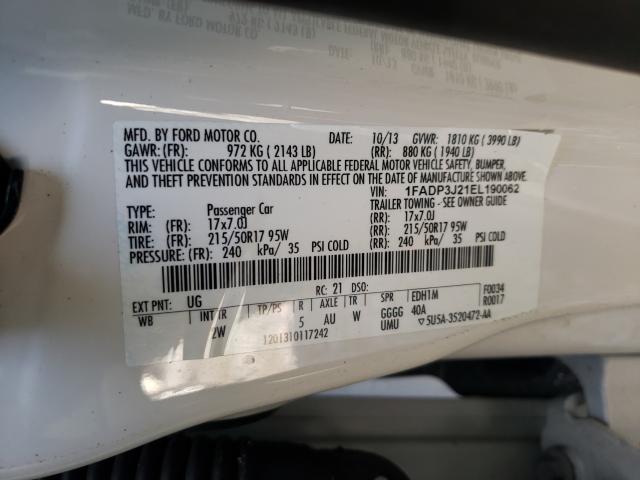2014 FORD FOCUS TITA 1FADP3J21EL190062