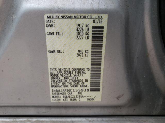 2016 NISSAN ALTIMA 2.5 1N4AL3AP1GC155938