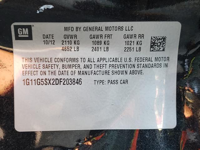 2013 CHEVROLET MALIBU 3LT 1G11G5SX2DF203846