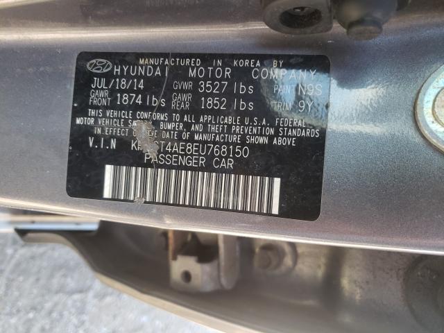 2014 HYUNDAI ACCENT GLS KMHCT4AE8EU768150