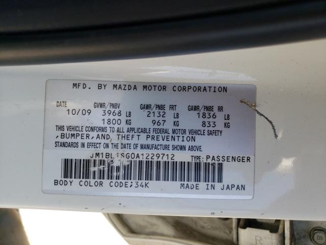 2010 MAZDA 3 I JM1BL1SG0A1229712