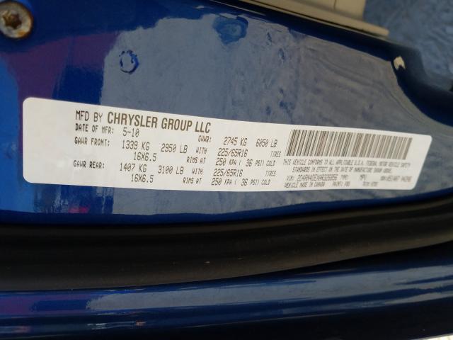 2010 DODGE GRAND CARA 2D4RN4DEXAR326856