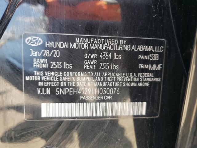 2020 HYUNDAI SONATA LIM 5NPEH4J29LH030076