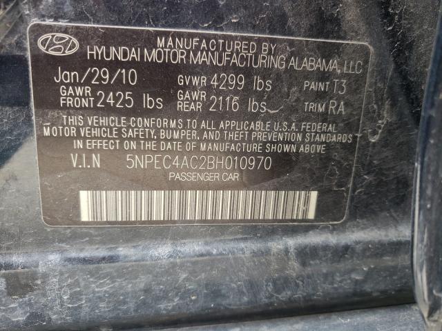 2011 HYUNDAI SONATA SE 5NPEC4AC2BH010970