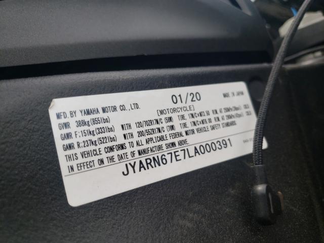 2020 YAMAHA YZFR1M JYARN67E7LA000391