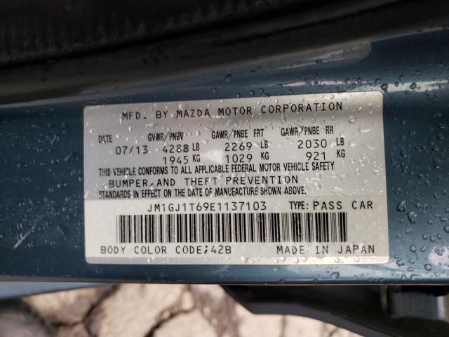 2014 MAZDA 6 TOURING JM1GJ1T69E1137103