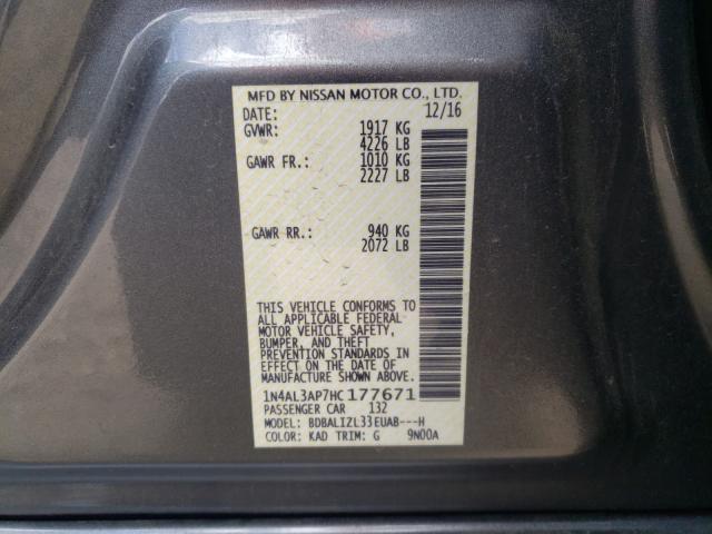 2017 NISSAN ALTIMA 2.5 1N4AL3AP7HC177671