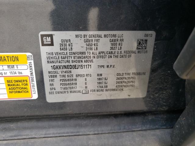 2014 GMC ACADIA SLE 1GKKVNED0EJ151171