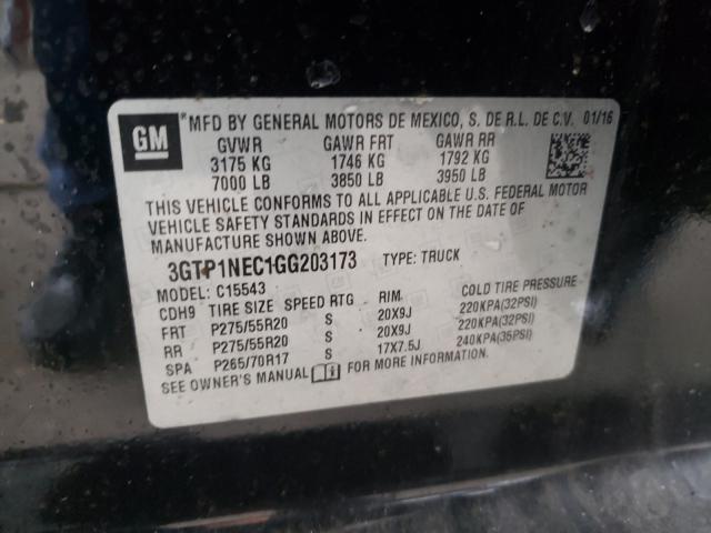 2016 GMC SIERRA C15 3GTP1NEC1GG203173