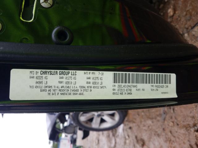 2010 DODGE CHALLENGER 2B3CJ4DV2AH270045