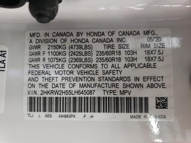 2020 HONDA CR-V EX 2HKRW2H55LH645087