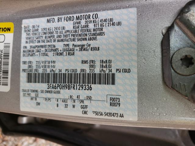 2015 FORD FUSION SE 3FA6P0H98FR129336