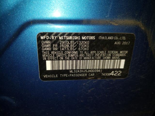 2018 MITSUBISHI MIRAGE ES ML32A3HJ5JH003941