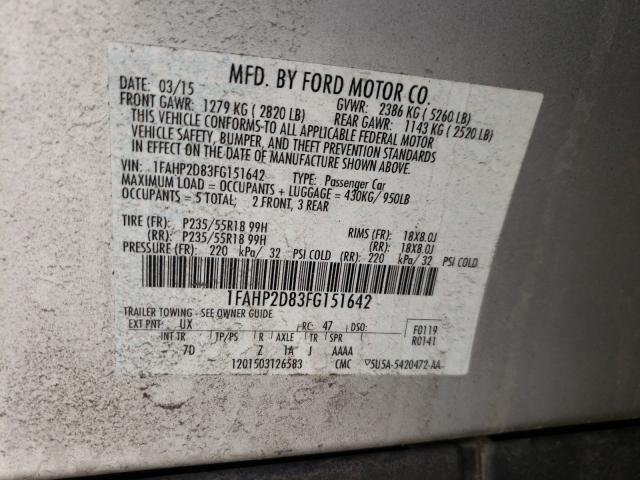 2015 FORD TAURUS SE 1FAHP2D83FG151642