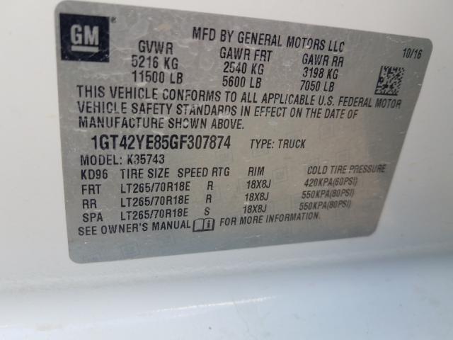 2016 GMC SIERRA K35 1GT42YE85GF307874