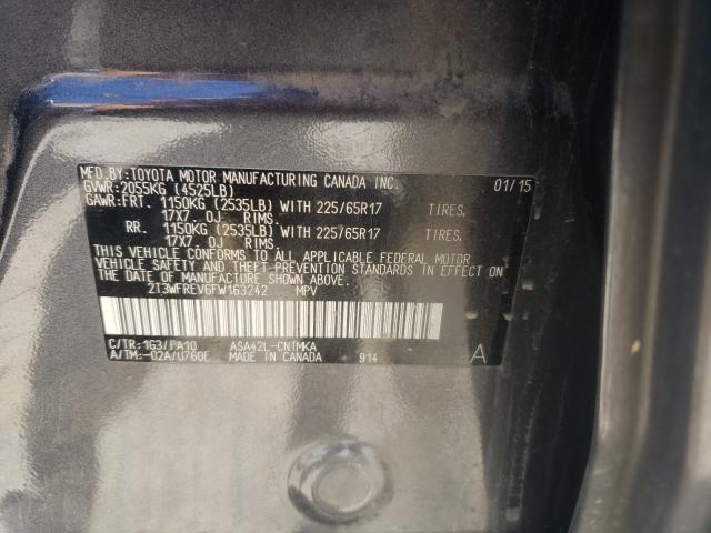2015 TOYOTA RAV4 XLE 2T3WFREV6FW163242
