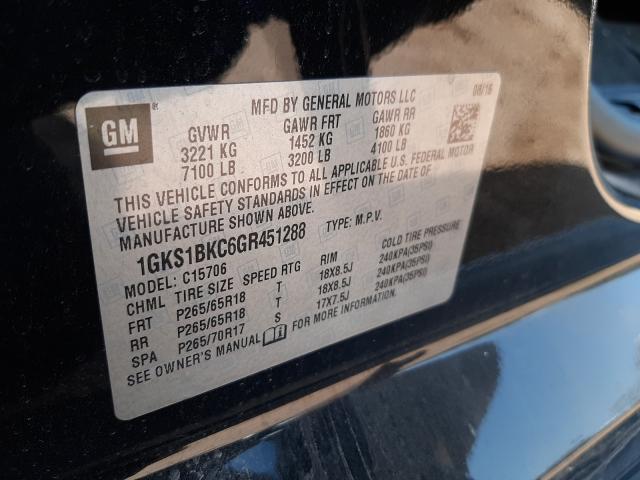2016 GMC YUKON SLT 1GKS1BKC6GR451288