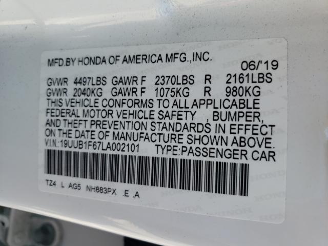 2020 ACURA TLX TECHNO 19UUB1F67LA002101