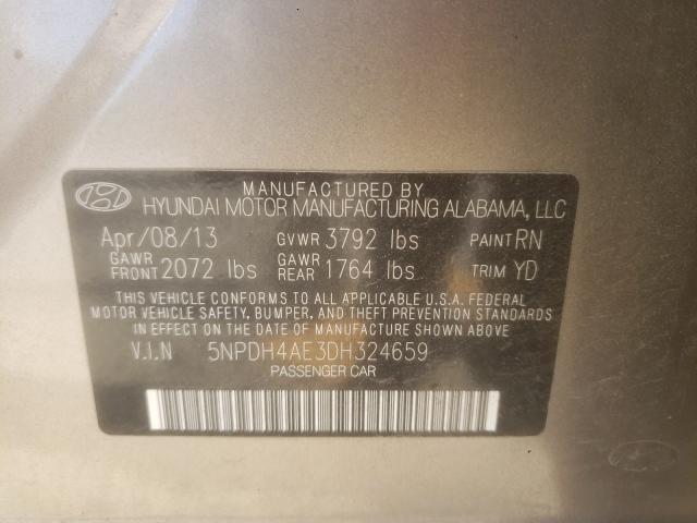 2013 HYUNDAI ELANTRA GL 5NPDH4AE3DH324659