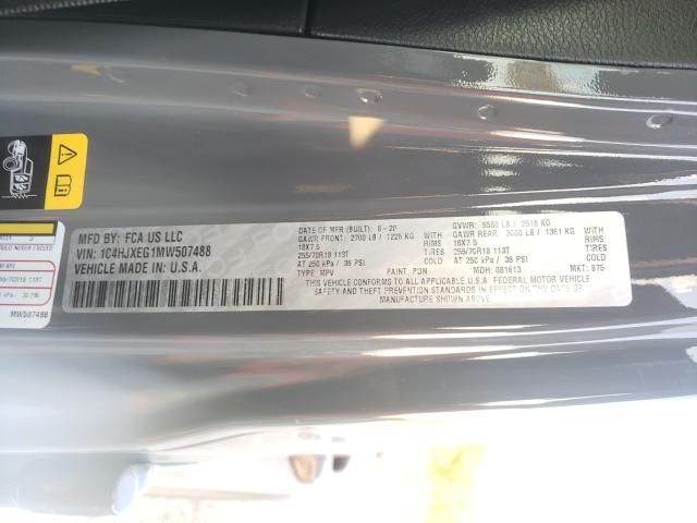 2021 JEEP WRANGLER U 1C4HJXEG1MW507488
