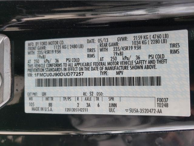 2013 FORD ESCAPE TIT 1FMCU0J90DUD77257
