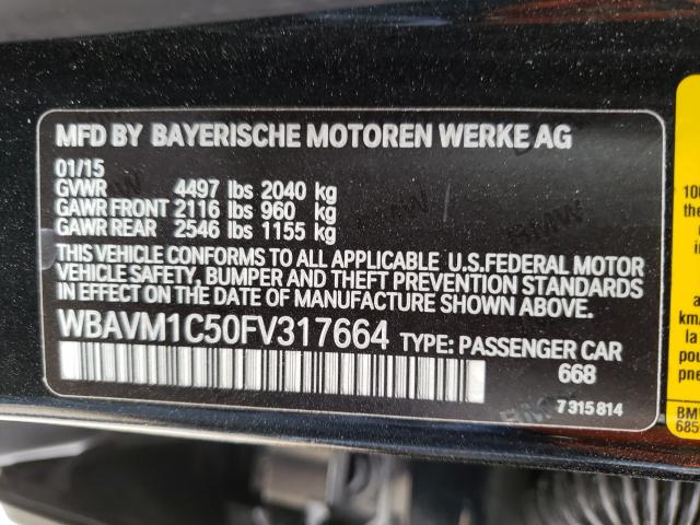 2015 BMW X1 SDRIVE2 WBAVM1C50FV317664