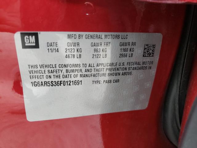 2015 CADILLAC CTS LUXURY 1G6AR5S36F0121691