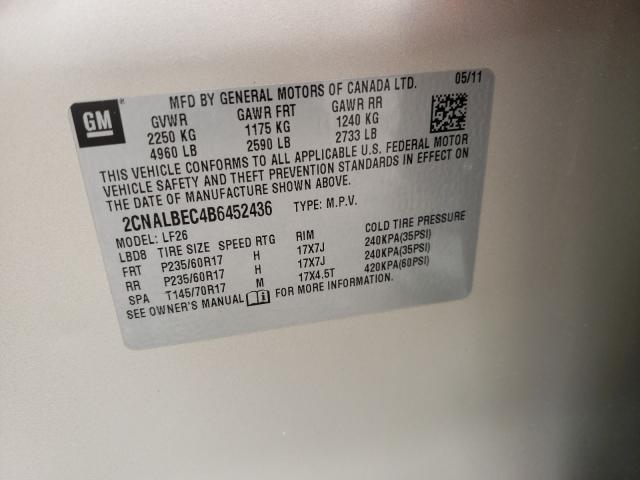 2011 CHEVROLET EQUINOX LS 2CNALBEC4B6452436