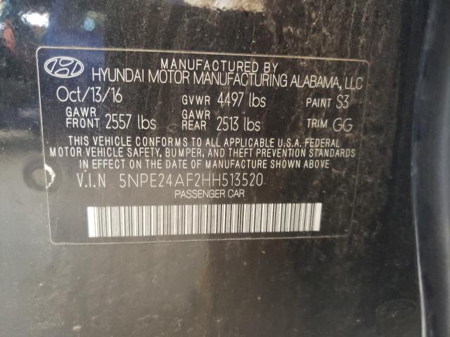 2017 HYUNDAI SONATA SE 5NPE24AF2HH513520