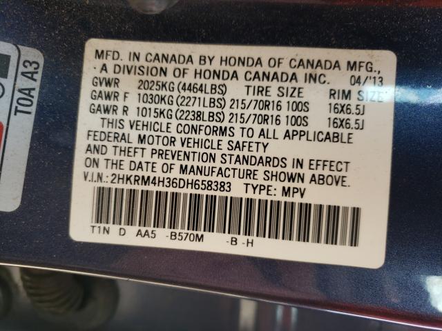 2013 HONDA CR-V LX 2HKRM4H36DH658383