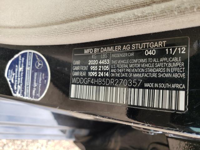2013 MERCEDES-BENZ C 250 WDDGF4HB5DR270357
