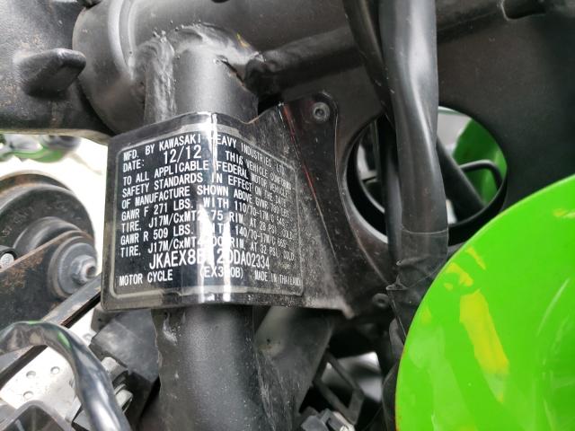 2013 KAWASAKI EX300 B JKAEX8B12DDA02334