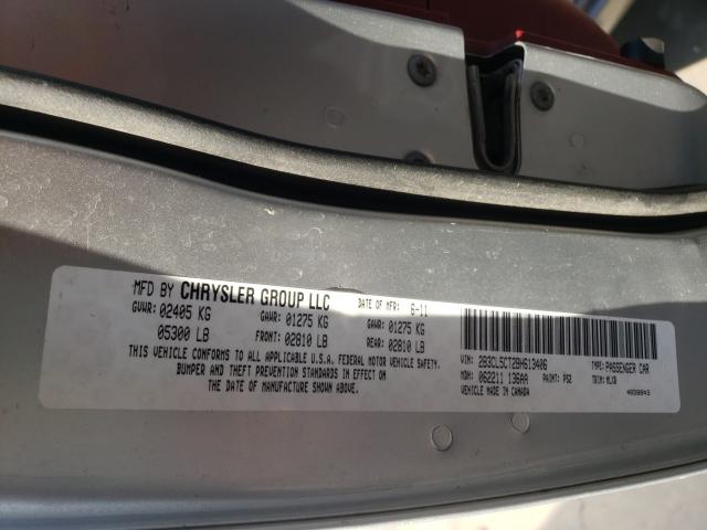 2011 DODGE CHARGER R/ 2B3CL5CT2BH613406