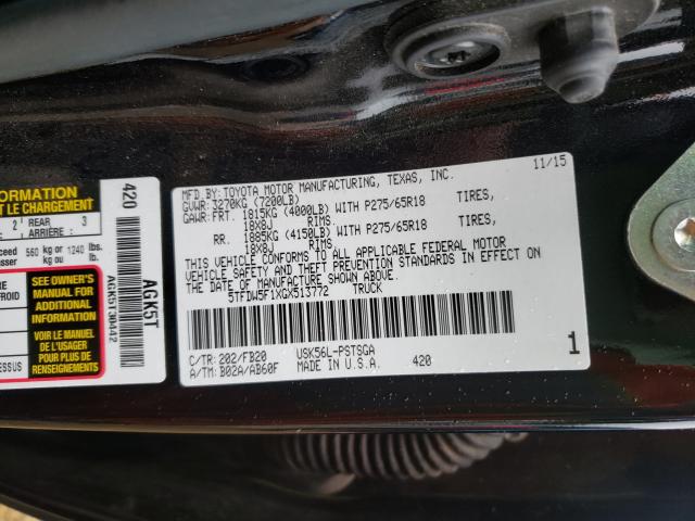 2016 TOYOTA TUNDRA CRE 5TFDW5F1XGX513772