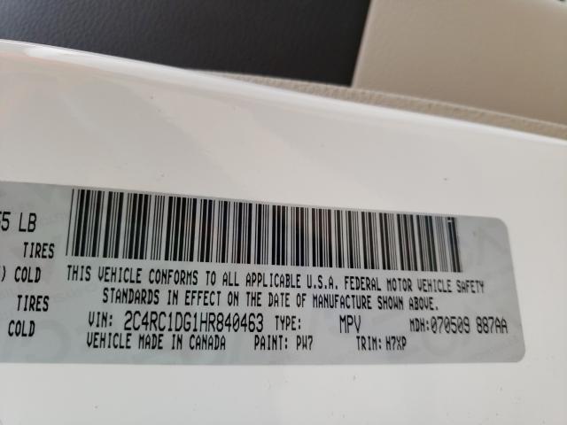 2017 CHRYSLER PACIFICA T 2C4RC1DG1HR840463